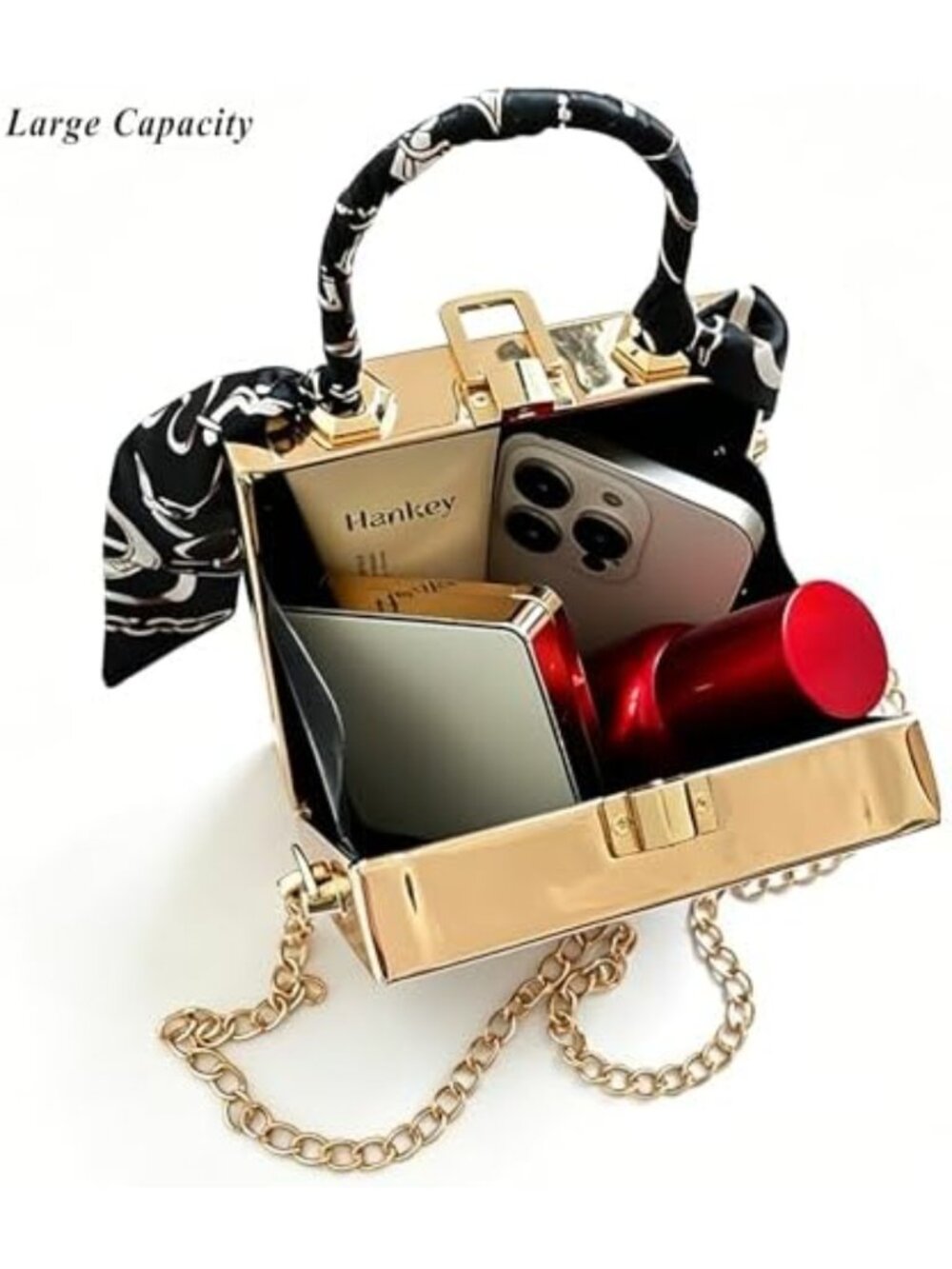 Unique 3D Lady Face Satchel Handbag - Funky PU Leather Crossbody Purse for Women - Picture 6 of 6